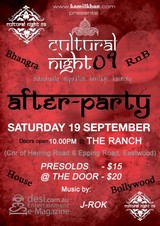 Cultural Night 09 Afterparty @ The Ranch 19-09-2009