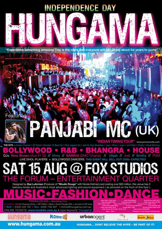 Punjabi MC @ Fox Studios 15-08-2009