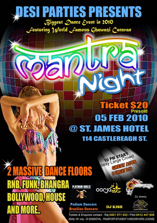 Mantra Night @ St. James Hotel 05-02-2010